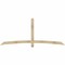 Ekena Millwork Bellingham Rough Sawn Timber Gable Bracket, Douglas Fir, 96"W x 40"H x 2"D x 4"F, 10/12 Pitch GBW096X40X0204BEL00RDF - alternate 1